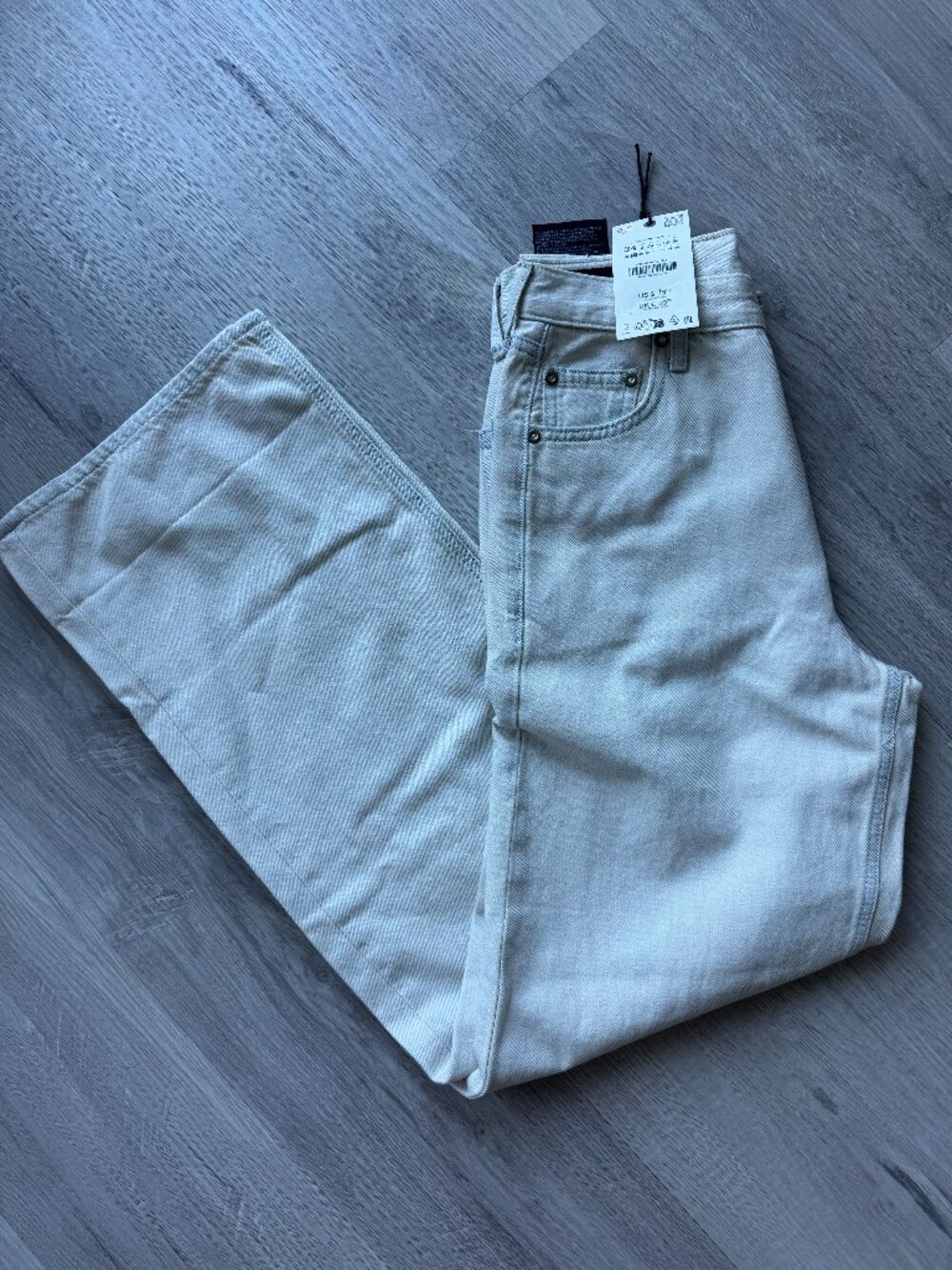 Zara ZW Baggy Cuffed Jeans NWT — Pale Sky Blue, Size 2 (EU 34)
